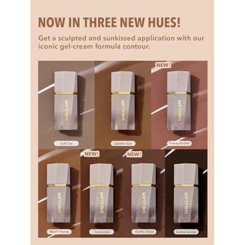 SHEGLAM Sun Sculpt Cool Toned Liquid Contour Stick Long Lasting Cream Bronzer Makeup - Earthy Sepia