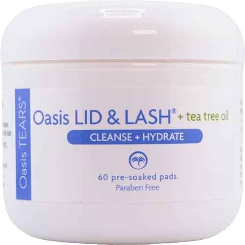 OT7300 - Oasis LID & LASH¢ç + Tea Tree Oil for Eyelids & Lash Wipes | 60 Count | Paraben Free & Rinse Free