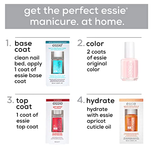 essie Gel Couture Nail Polish Kit, Hot Pink Nail Polish + Top Coat, Mod Squad, 0.46 oz each