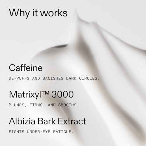 The INKEY List Caffeine Eye Cream, Reduce Eye Puffiness and Dark Circle, Blur Fine Lines, 0.5 fl oz