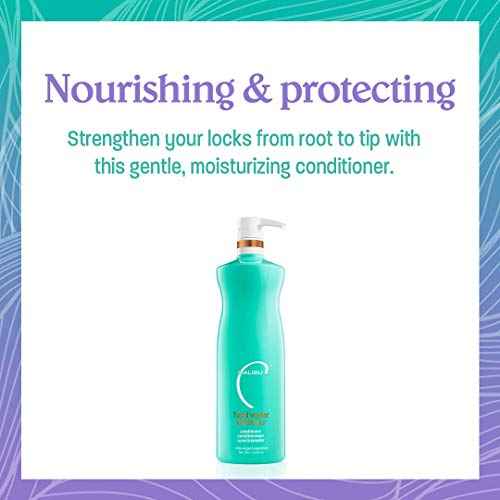 Malibu C Hydrate Color Wellness Duo - Hydrating Shampoo and Conditioner Set for Color-Treated Hair - Extends Color Vibrancy and Longevity - Vegan & Sulfate-Free Hair Care