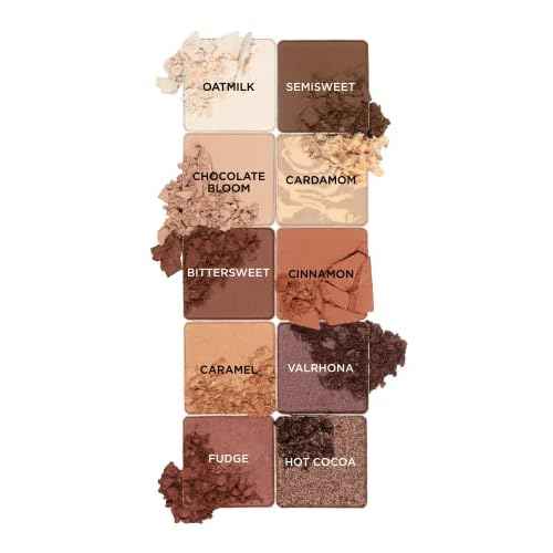 Pacifica Cocoa Nudes Mineral Eyeshadow Palette ? 10 Shades Eye Makeup Naked Mineral Eye Shadow - Earth-Tone Rich Chocolate & Praline Neutral Talc-Free Highly Pigmented Cocoa Butter Clean Beauty Vegan