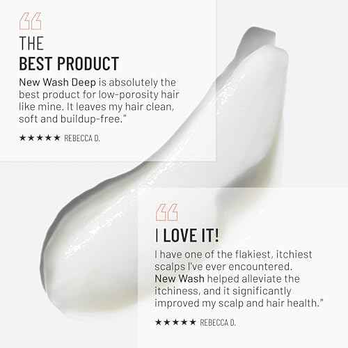 Hairstory New Wash Deep Clean Refill, Clarifying Cleansing Cream for Oily & Fine Hair, Detergent Free Shampoo & Conditioner Alternative, 20oz