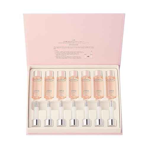 O HUI Miracle Moisture 777 Ampoules | Improves Skin Texture | Facial Soothing Serum | Moisturizer Daily Serum | Korean Skin Care | Ceramide, Glycerin, Peptide, Panthenol | Skin Glow | Travel essentials