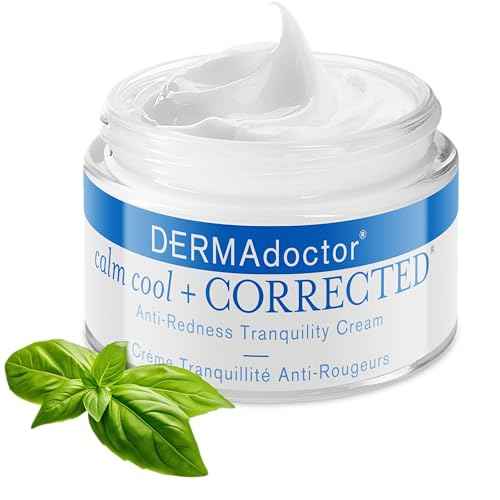 DERMAdoctor Redness & Itchy Skin Relief Calm Cool + Corrected Tranquility Cream for Sensitive Skin | moisturizing face cream Hydration with Squalane & Hyaluronic Acid White Tea Extract ? 1.7oz