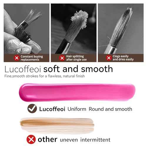 Nail Art Clean Up Brushes, Dual-End French Tip Brush 3PCS Set - Flat/Oval/Angled Dual Head Gel Nail Brushes for Polish Mistakes, Cuticle Cleaning, Acrylic & Polygel Nail Design Painting DIY Tools