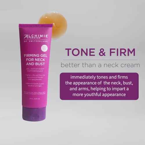 Alchimie Forever Firming Gel For Neck And Bust | Tightens, Lifts and Firms. Evens Tone | 8 Fl Oz