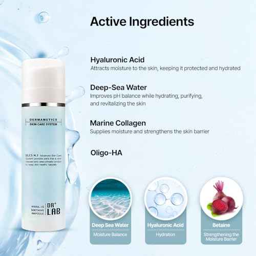 Hydra-15 Soothing Ampoule 5.07 fl oz /150ml Deep Hydrating Moisturizing for Dry, Sensitive Skin with Hyaluronic Acid Korean Skincare