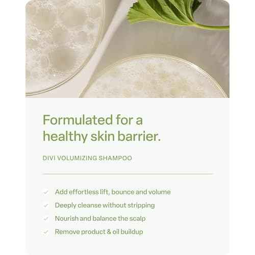 Divi Volumizing Shampoo for Women and Men - Lightweight Volume Shampoo for Fine Hair - Formulated to Cleanse, Nourish and Balance the Scalp