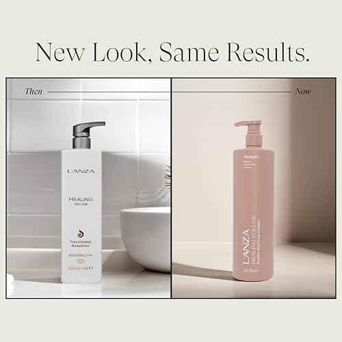 L'ANZA Healing Volume Hair Thickening Shampoo Volumizing Shampoo, Boosts Body, Lightweight Cleanse, Adds Fullness, Color Safe, Anti-Frizz Anti-Humidity Strengthening Care, Sulfate Free