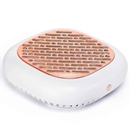 130W Brushless Nail Dust Collector Machine Nail Dust Vacuum Cleaner with Powerful Suction Extractor Fan for Manicure, Professional Nail Filter for Nail Art (Rose Style)
