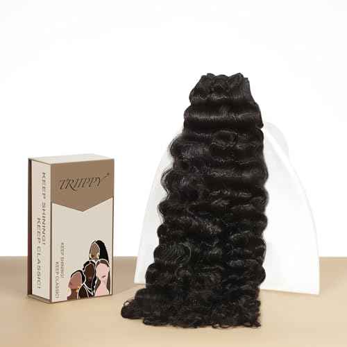TRIIPPY Real Raw Sea Wavy Bundles Human Hair,100% Cambodian Raw Hair Sew-In Weave Single Bundle,Triple The Lifespan Over Regular Virgin Hair Bundle,No.1 Raw Hair Brand On Amazon(16 Inch)