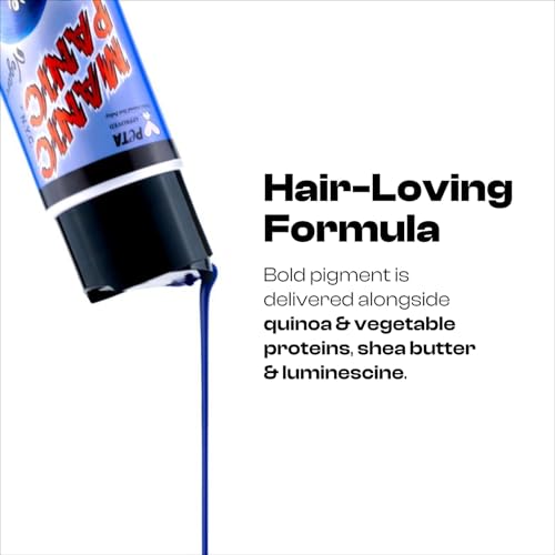 MANIC PANIC Cool Deep Blood Red Color Depositing Conditioner - Love Color Hair Conditioner Keeps Hair Vibrant, Nourished & Refreshed - Formulated with Shea Butter & Quinoa - Rock Me Red (8oz)