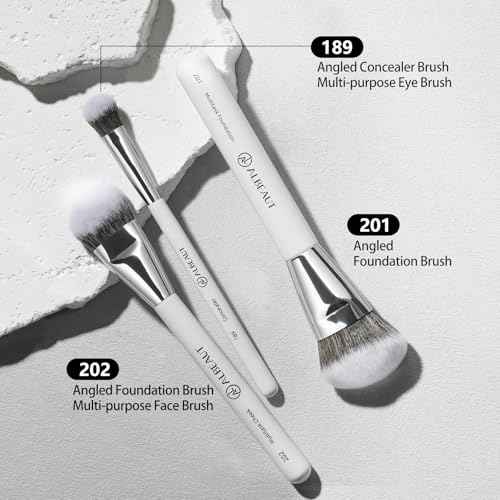 Makeup Brush for Foundation Concealer Blush Contour Liquid Cream Blending Angled Shape