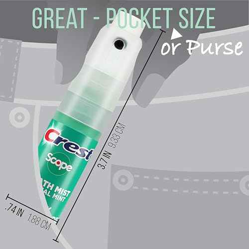 Crest Scope | One 3-Pack of Mint Breath Mist Sprays (3 Total Sprays) - 0.24 Ounce (7mL) Each ? 0.72 Ounces Total