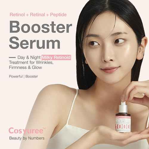 Retinol + Retinal + Peptide Booster Serum ? 1,000ppm Retinol, 100 ppm Retinal, Anti-Aging Face Serum with Peptides, Hyaluronic Acid, Niacinamide & Collagen, Fragrance-Free, 30ml (1.01 fl oz)