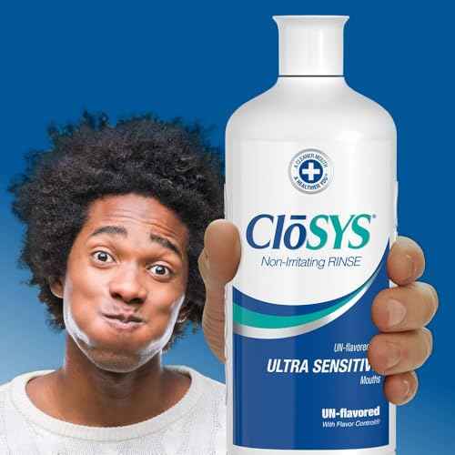 CloSYS Ultra Sensitive Mouthwash, Pack of 48 Perfect for Dental Offices, Unflavored Alcohol Free, Dye Free, pH Balanced, Helps Soothe Entire Mouth, 3.4oz Mouth Rinse TSA Approved