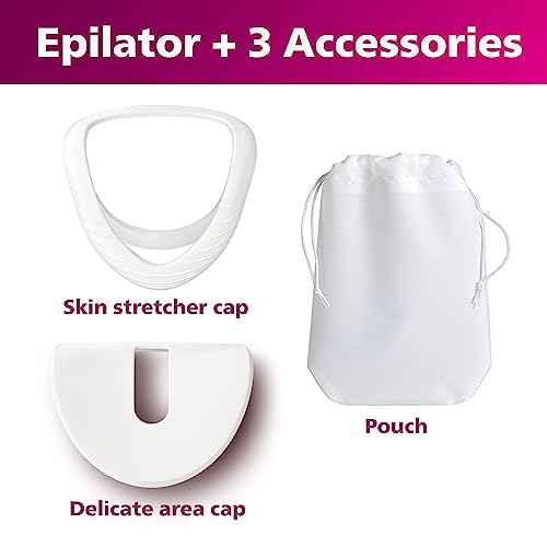 Philips Beauty Epilator Series 8000 for Women, with 3 Accessories, BRE700/04