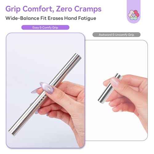 SAVILAND Essentials Cat Eye Magnet for Nails: 5X Stronger Neodymium Nail Magnet Stick Ergonomic Dual-Ended Magnetic Nail Wand for Nail Art 3D Cateye Nails Magnetic Gel Polish Nail Decoration Kits