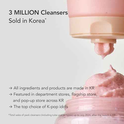 Whipped Korean Skincare Face Wash, Deep Cleansing Vegan Facial Cleanser for Oily Skin and Pore Care with Niacinamide, Hyaluronic Acid, Ceramide, Mugwort & Teatree, Doubles as a Face Mask, 4.5 oz