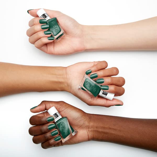 Essie Nail Polish Set, Daisy Jones & The Six Inspired, Longwear Gel-like Nail Polish, Cut Loose, Blue, + Invest In Style, Green + Gel-like Shiny Top Coat