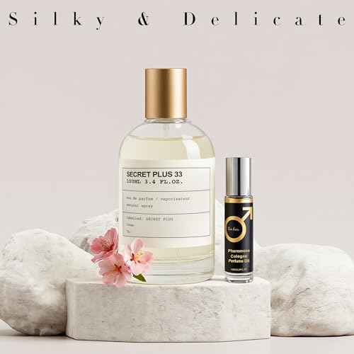 Men's Cologne Set Secret Plus 33 100ml Eau de Toilette & 10ml Pheromone Perfume Oil | Citrus Floral Woody Fragrance | Long Lasting Fresh & Sophisticated Scent for Men Gift