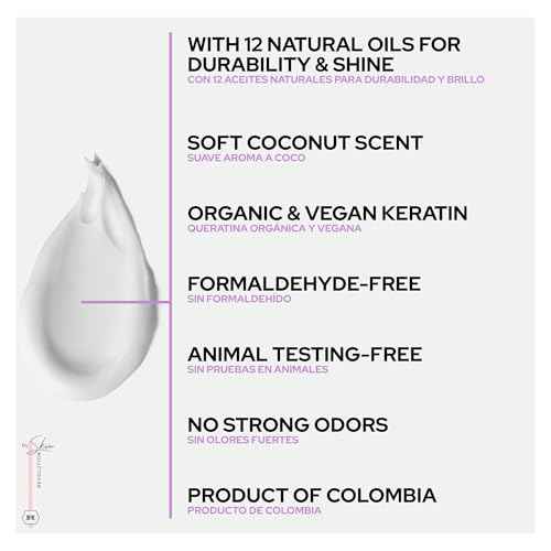 Ritual Bot?nico Keratina Org?nica | Treatment to Straighten, Repair and Relax Hair | All Natural, Organic & Vegan Ingredients | Product of Colombia| Keratin Large, 1 Liter/33.8 Fl Oz