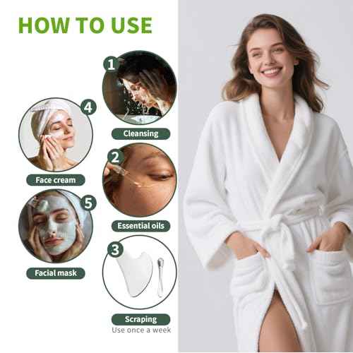 Stainless Steel GuaSha & Eye Cream Applicator Facial Tools, Metal Guasha for Face Neck, Eye Massager Tool, Lymphatic Drainage Face Massage Tool, Skin Care Gift