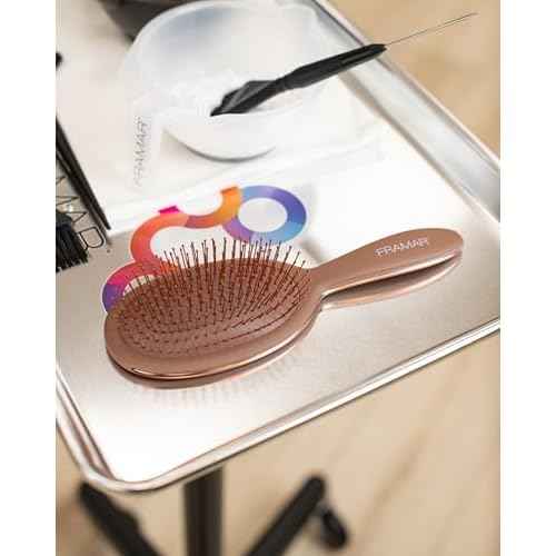 FRAMAR Chocolate Hair Brush Detangler ? Wet Hair Brushes For Women, Womens Hair Brush, Hair Accessories, Hairbrush For Women, Cepillos Para Cabello, Reduces Breakage ? Detangle Brush
