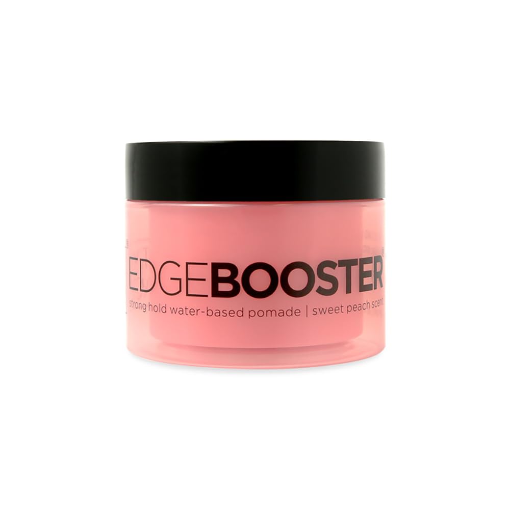 Style Factor EDGE BOOSTER Strong Hold Water-based Pomade 3.38 OZ [2 PACK] (SWEET PEACH)