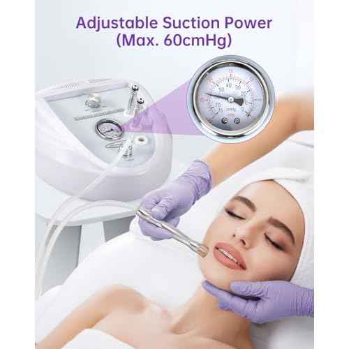 UNOISETION Diamond Microdermabrasion Machine Professional, Upgraded Facial Vacuum Dermabrasion for Exfoliation & Radiant Skin, Microdermabrasion Tool for Salon Personal Skin Care
