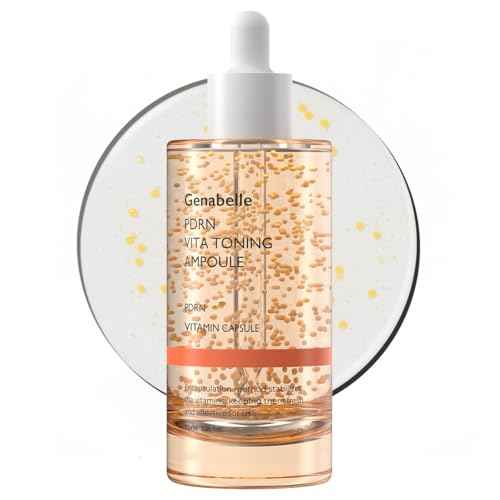 PDRN Vita Toning Ampoule JUMBO SIZE - Lightweight Glass Skin & Toning Ampoule with Vitamin B, C, E, PDRN, Serum for Blemishes, Fine Lines and Rough Skin Texture, 2.36 fl oz
