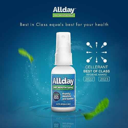 Allday Dry Mouth Spray - Maximum Strength Xylitol, Fast Acting, Long Lasting, Non-Acidic (Pack of 4)