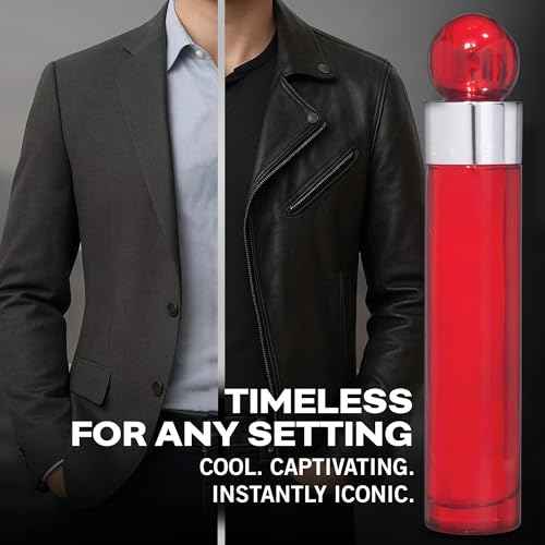 Perry Ellis 360¡Æ Red Eau De Toilette Spray for Men - Mens Cologne, Long Lasting Perfume, EDT, Fragrance with Notes of Clove, Cinnamon & Patchouli - 3.4 fl oz (100 mL)