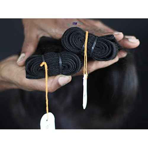 IDM 10¡± Straight 2 bundles raw indian bundles human hair indian natural straight single donor hair