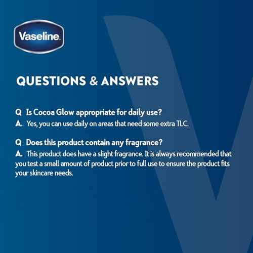 Vaseline Cocoa Glow Body Cream 6-Pack ? Pure Cocoa Butter 48H Moisturizing Cream for Dry Skin, Travel-Size, 2.53 Fl Oz Ea