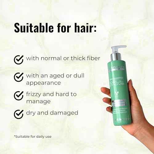 abril et nature - Professional Rejuvenating Hair Care Set - Cell Innove - Shampoo, Mask, and Serum Pack - With Plant Stem Cells - Regenerates and Rejuvenates - 550 ml