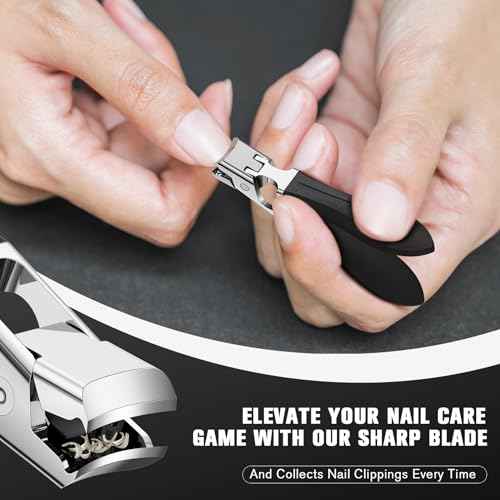 FERYES Toenail Tlippers for Seniors Thick Toenails,Upgrade Podiatrist Toe Nail Clippers Heavy Duty Nail Clippers for Men & Women 3PCS