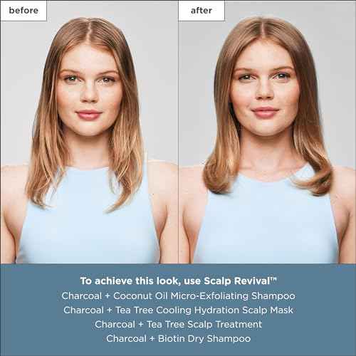 Briogeo Scalp Revival Charcoal + Tea Tree Cooling Hydration Scalp Mask, Dry Scalp Treatment and Moisturizer, Soothes a Dry, Flaky, Itchy Scalp, Treatment for Oily Scalp, Vegan, Cruelty-Free, 6 fl oz