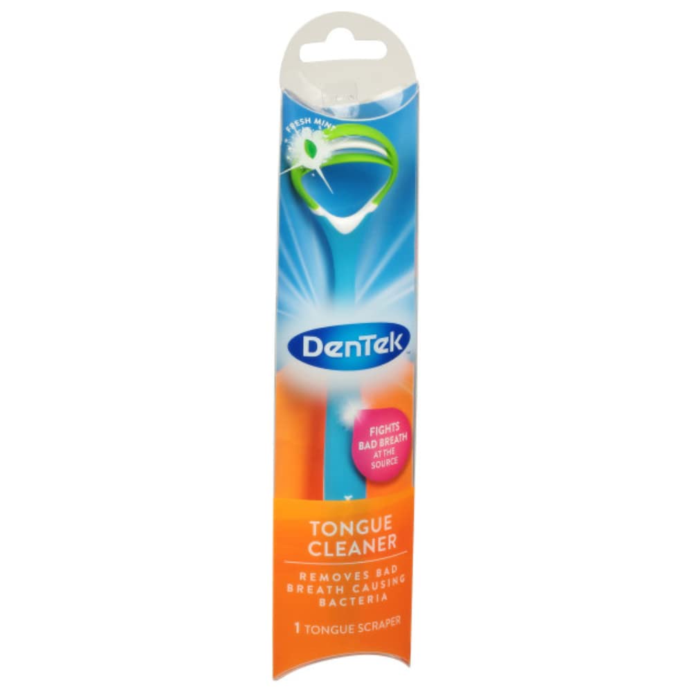 DenTek Fresh Breath Tongue Cleaner, 1 Count. (Pack of 12)