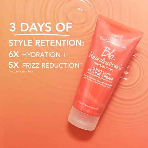 Bumble and bumble. Hairdresser's Invisible Oil Long Last Styling Cream | Hydrating, Anti Frizz, Prevents Split Ends, Color Safe | Curly, Wavy, Straight | With Argan Oil, Coconut Oil + Grapeseed Oil