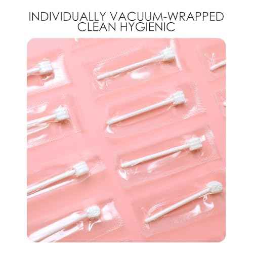 dearlomum Upgraded 32PCS Baby Tongue Cleaner, Disposable Newborn Toothbrush & Oral Cleaning Stick, Gauze Gum Cleaner for Infant Dental Care, 0?36 Months Baby Mouth Wipes
