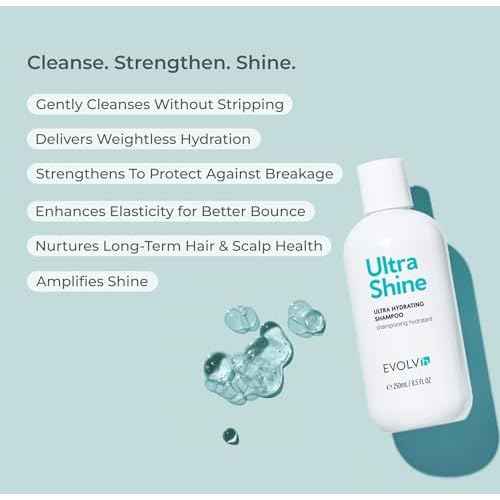 EVOLVh - Natural UltraShine Moisture Shampoo | Vegan, Non-Toxic, Clean Hair Care (33.8 fl oz | 1L)