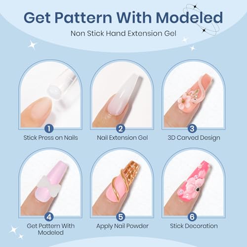 Solid Builder Gel for Nails, White 60g/2.1oz, 3D Sculpting Gel for Nail Art, No Stick Hand Hard Gel for Nail Extension, Nail Carving, 5D Patterns, Embossing Nail Decoration Soak Off UV LED