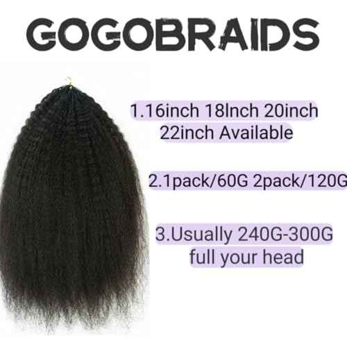 Knotless Pre-Separated Crochet Hair extensions Afro Kinky Straight hair feather crochet 100% human hair extensions for Women Natural Color 16 Inch 120g