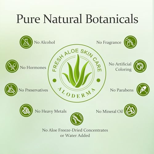 Aloderma Aloe Nourishing Shampoo Featuring Fresh, Organic Aloe Vera for Dry and Damaged Hair - Gently Cleanses and Moisturizes Dehydrated Hair for Soft, Healthy Hair - Alcohol, Paraben-Free - 16oz