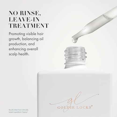 Goldie Locks Scalp Serum - Supports Fuller-Looking Hair and Healthy Scalp - Hydrating Lightweight Formula - Safe for Extensions & Color-Treated Hair - Protein-Free - 1.86 oz