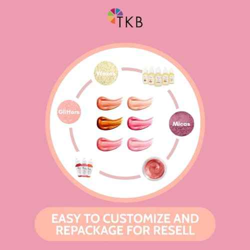TKB Lip Gloss Base (Flexagel M) | Ready-To-Formulate| Moisturizing, High Shine, Crystal Clear, Vegan and Cruelty free| Made in USA. (5.5oz (156g))