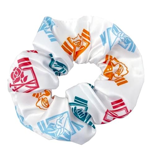 JUST FUNKY Jujutsu Kaisen Scrunchies Set Officially Licensed Anime Hair Ties, Pack of 3
