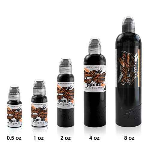 World Famous Grey Tattoo Ink, Vegan and Professional Ink, Made in USA, Grey Wash Tattoo Ink (Set of 3), 4 oz